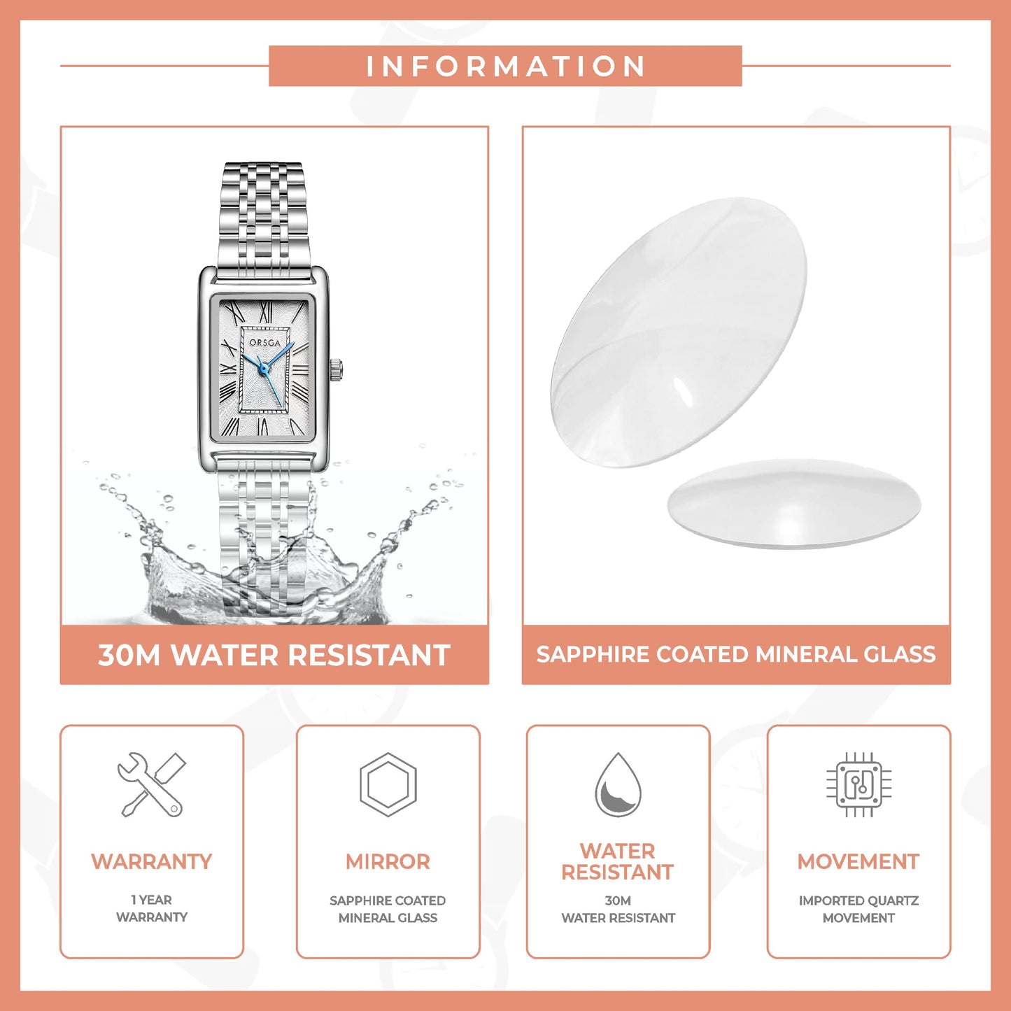 LUCID Silver Women Watch