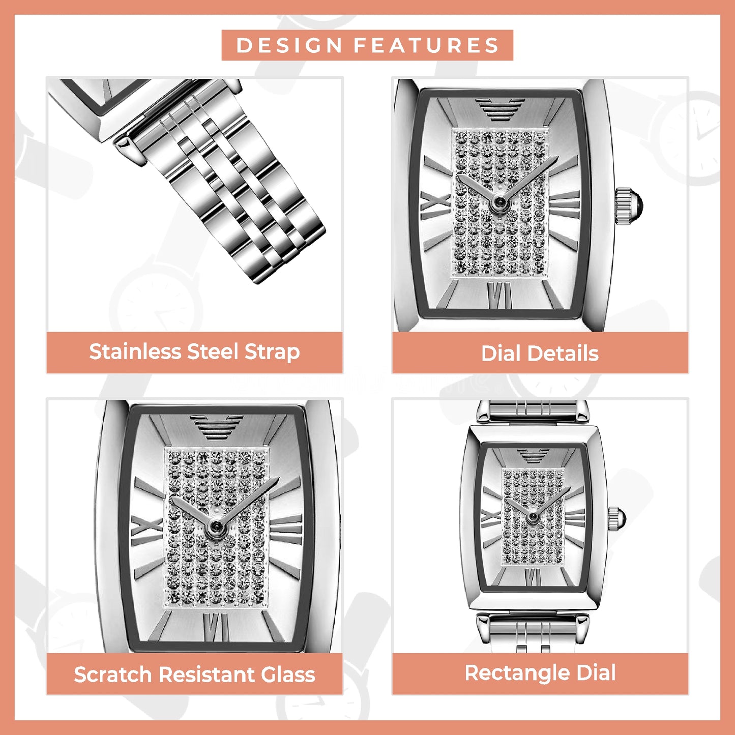 ELYSIAN White Dial Silver Watch