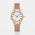 SERENE Multicolor Studded Gold Watch