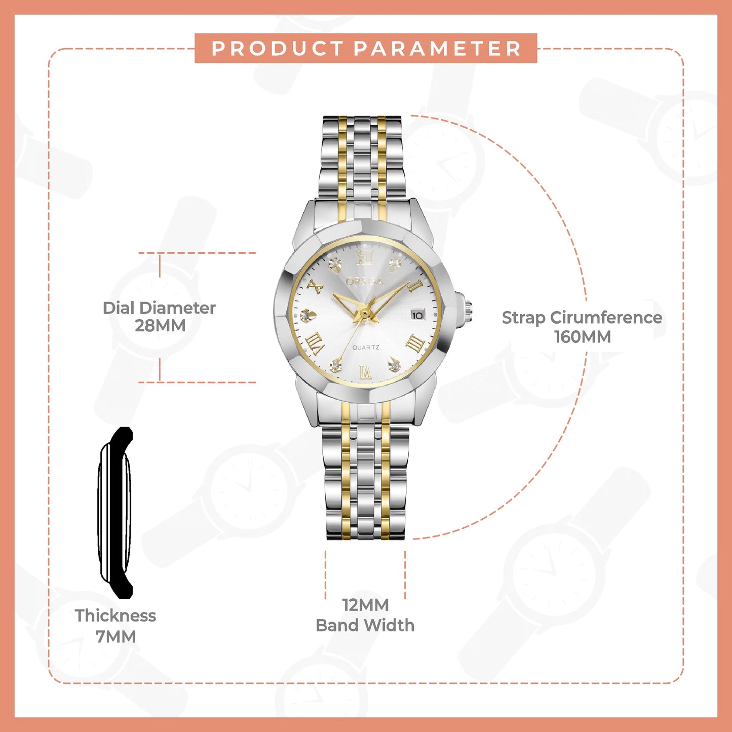 YUCCA Women Watch - White