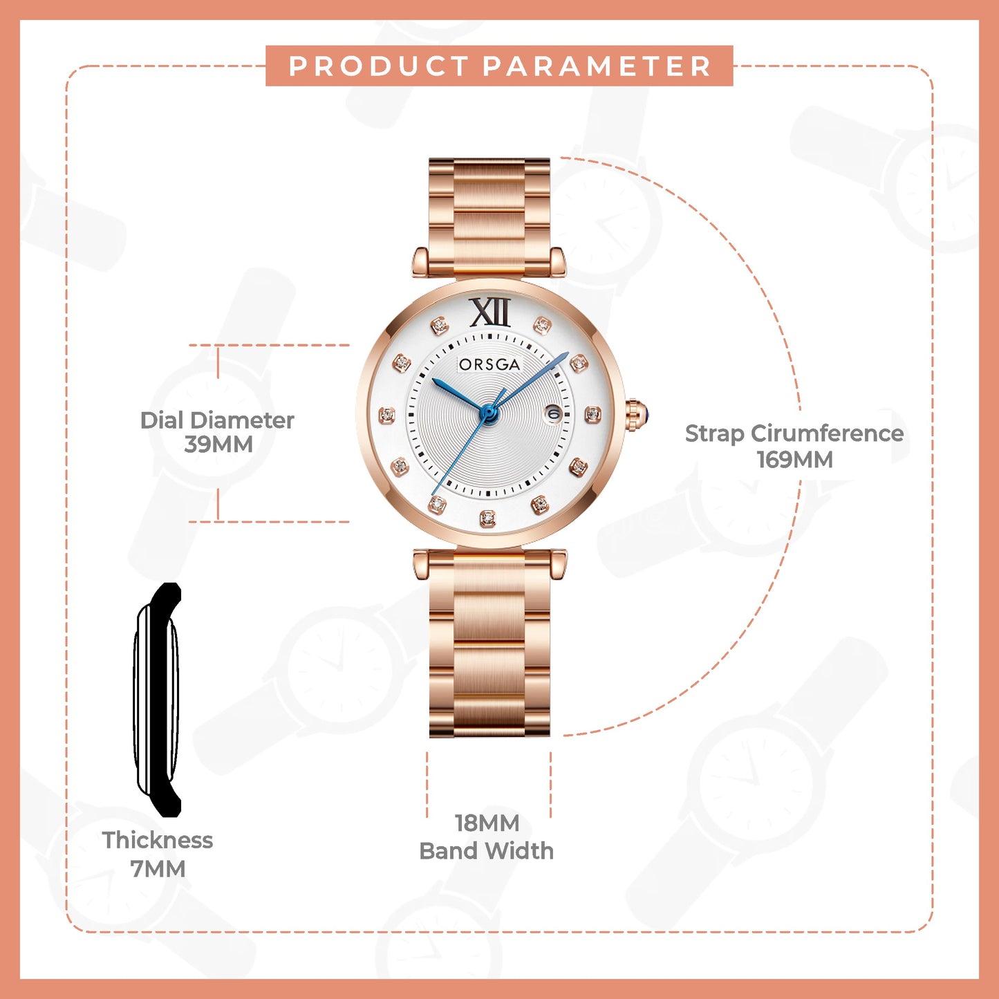 MYSTIC Rose Gold Women Watch