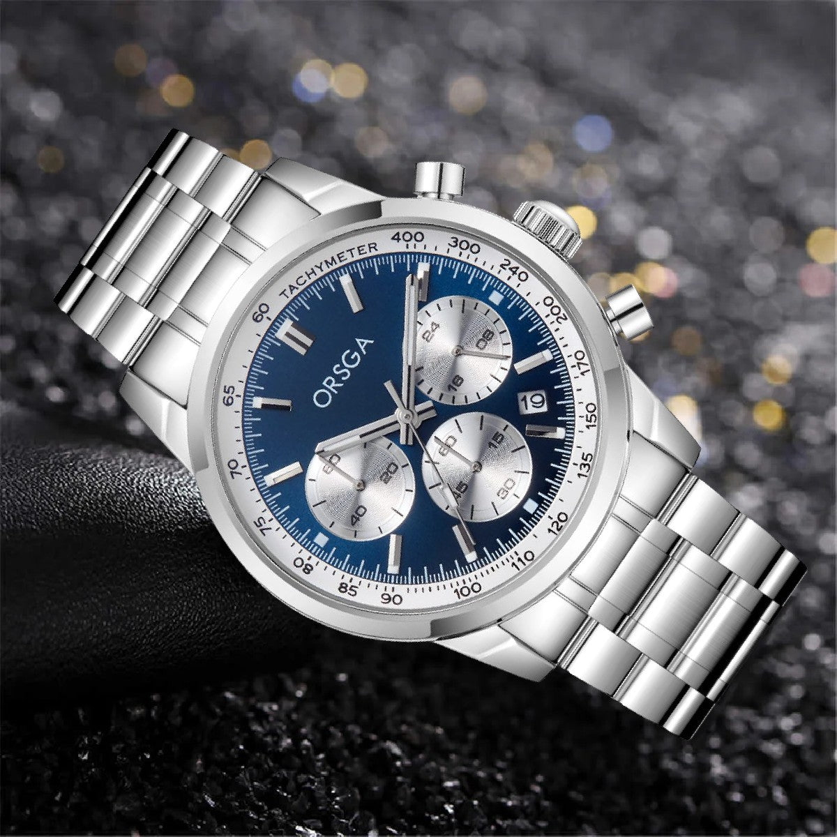 ZORION Analog Men's Watch (Blue & Silver)