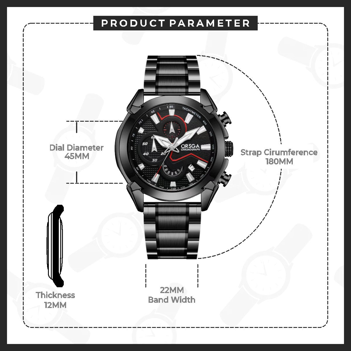 ENIGMA Analog Men's Watch (Black)