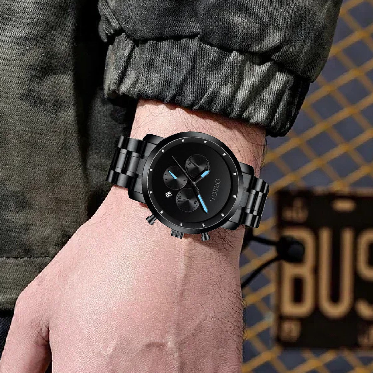 PEGAS Analog Black Men's Watch