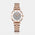 ORSGA GRACIE White Studded Dial Rose Gold Watch