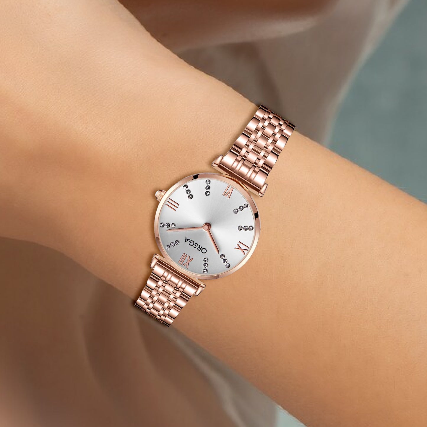 BLISS White Rose Gold Women Watch