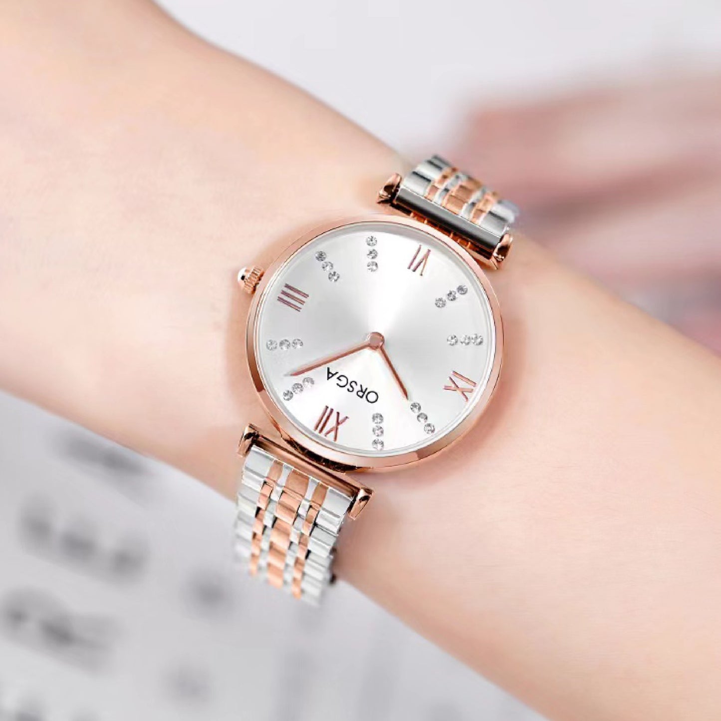 BLISS White Dual Tone Women Watch