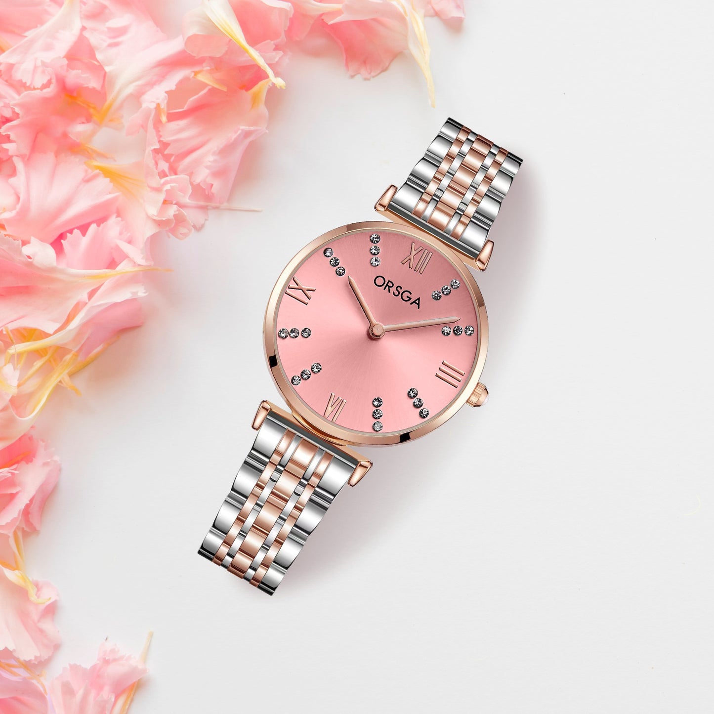 BLISS Pink Dual Tone Women Watch