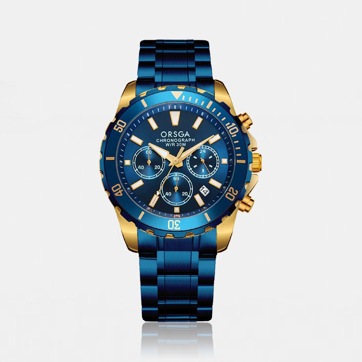 STARK Analog Gold Blue Men's Watch