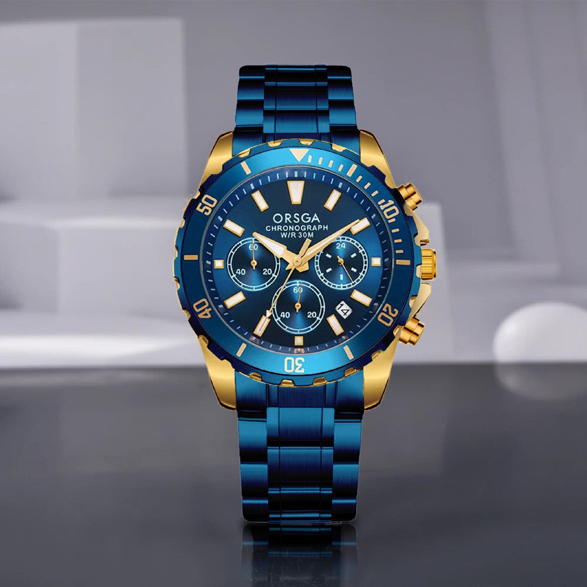 STARK Analog Gold Blue Men's Watch