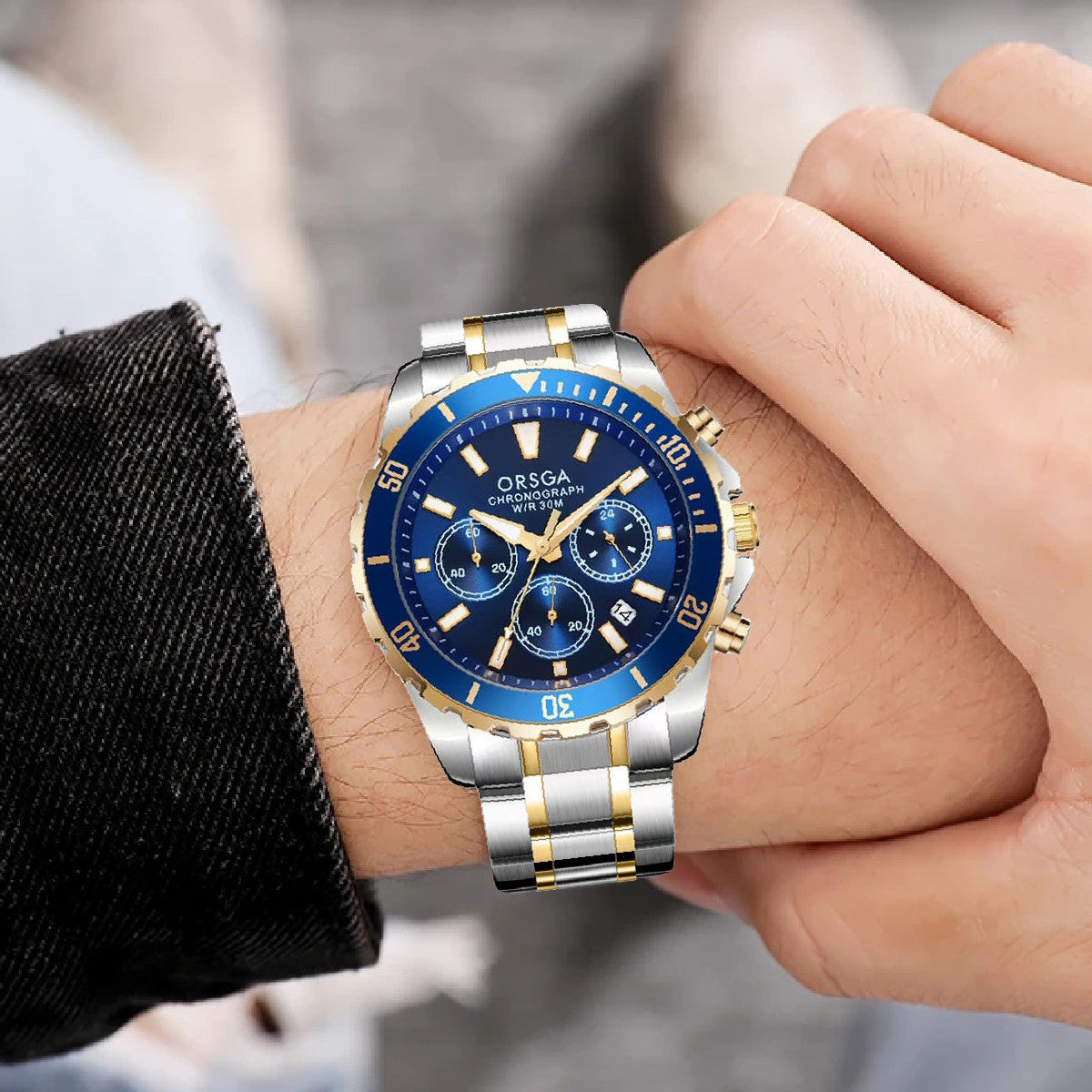 STARK Analog Dual Tone Blue Men's Watch