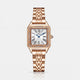 CADENCE Women Watch -  White Dial Rose Gold