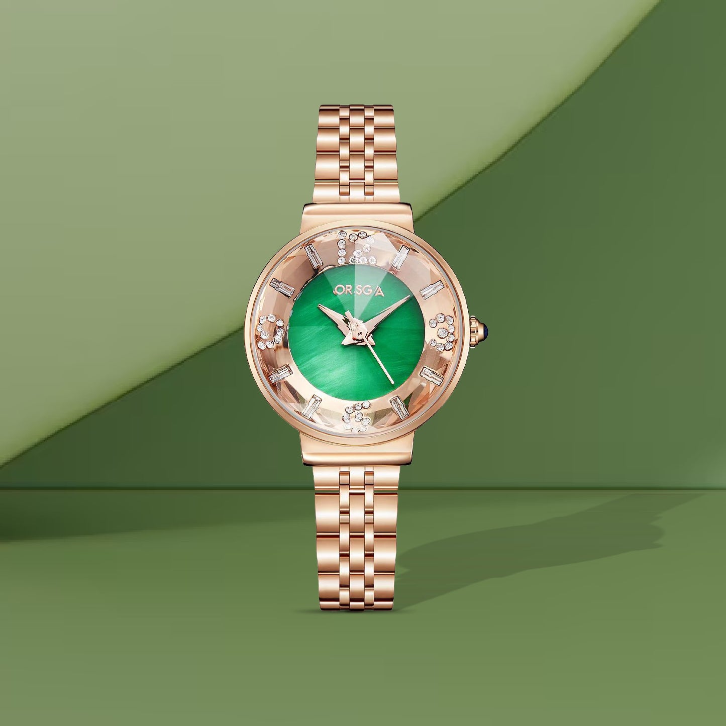 OASIS Green Dial Women Watch