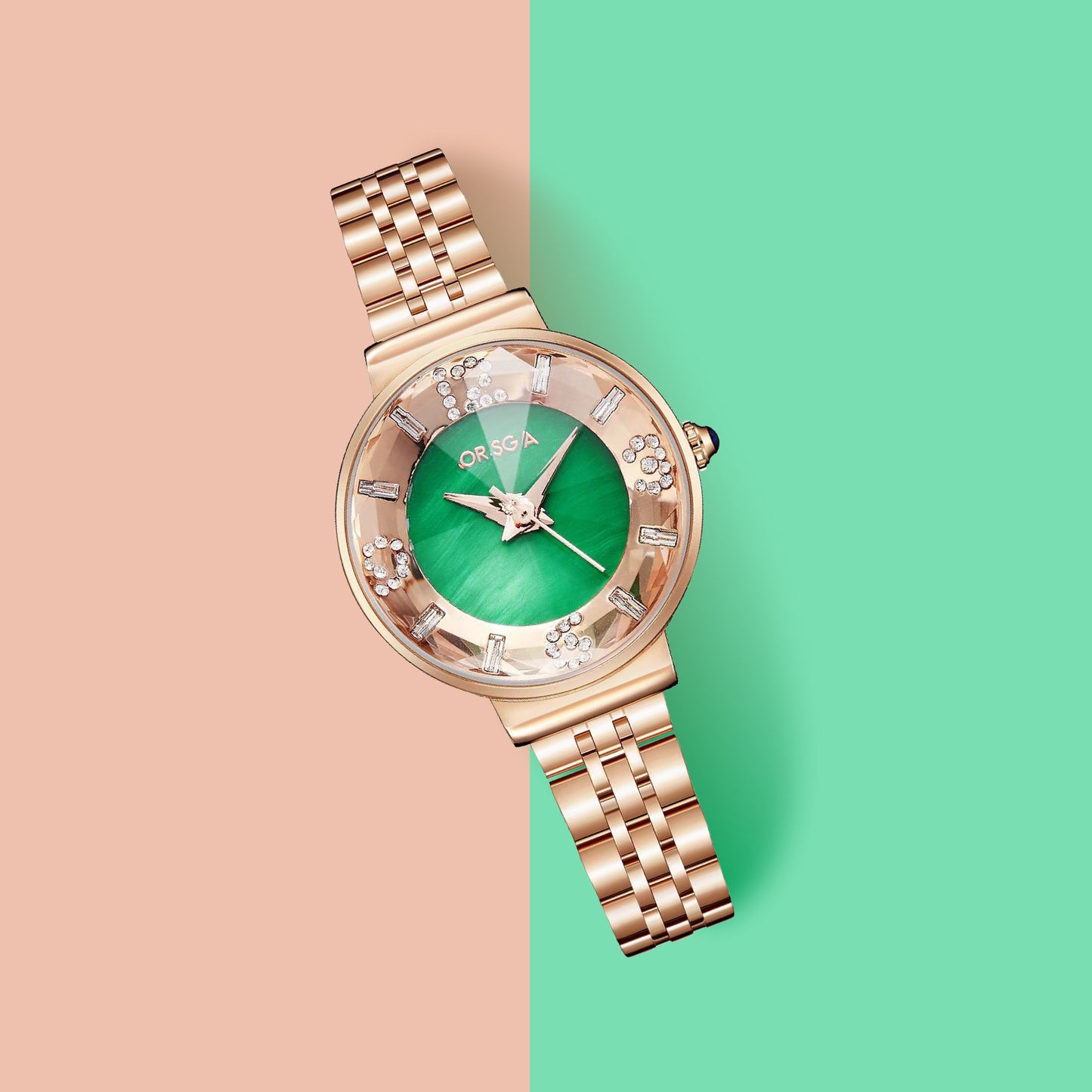 OASIS Green Dial Women Watch