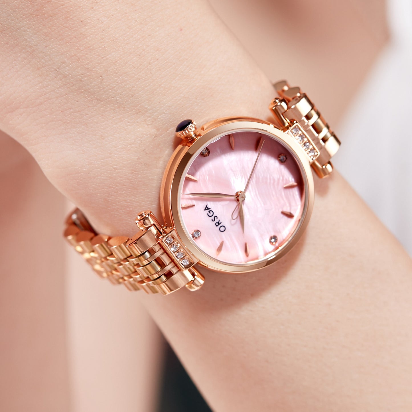 LIRIO Pink Rose Gold Women Watch