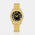 ORNATE Black Dial Full Studded Gold Watch