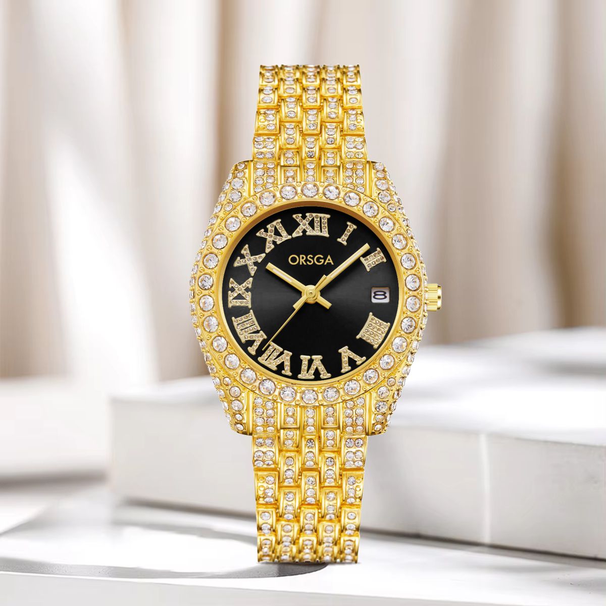 ORNATE Full Studded Women Watch