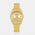 ORNATE Gold Dial Full Studded Gold Watch