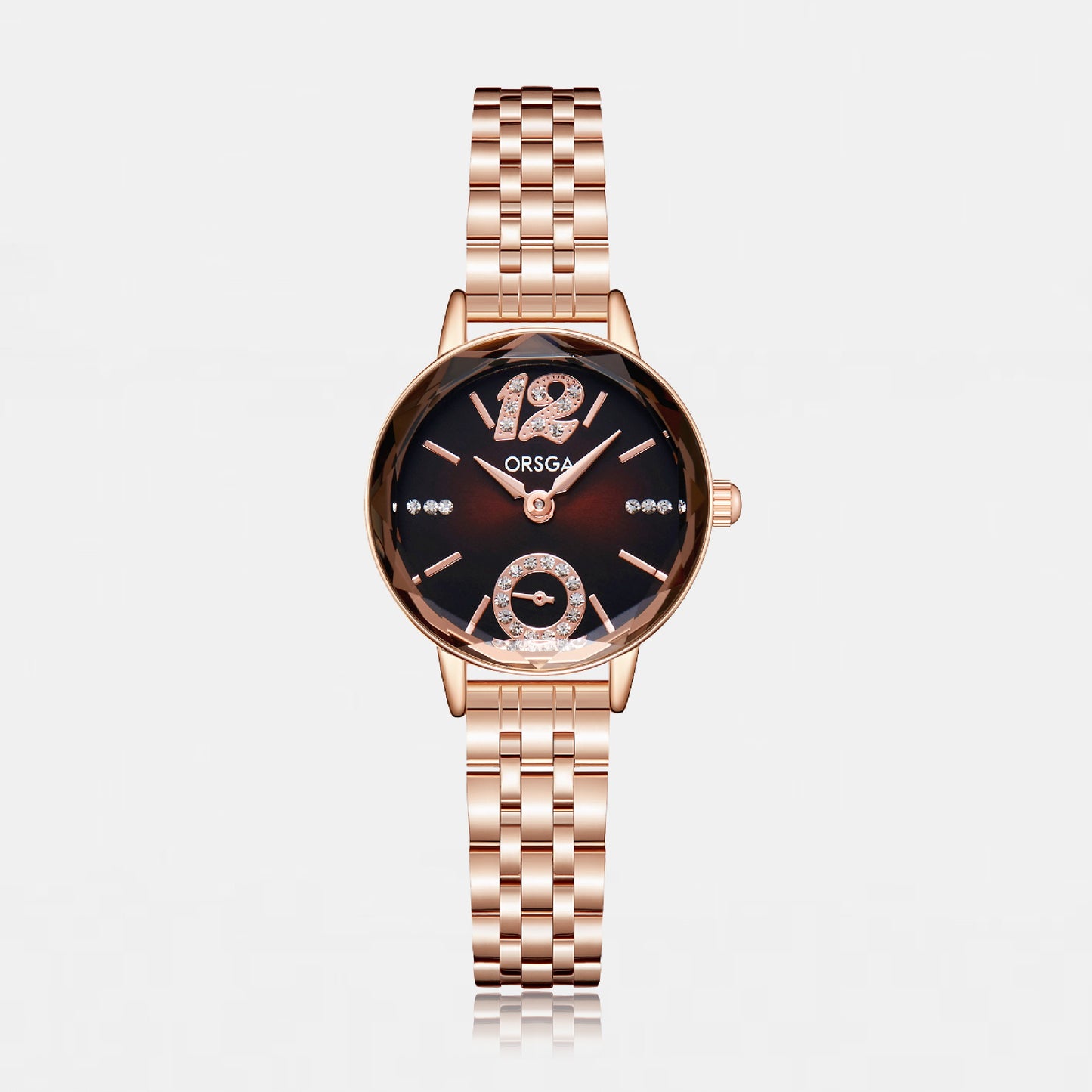 VERVE Women Watch - Brown Rose Gold